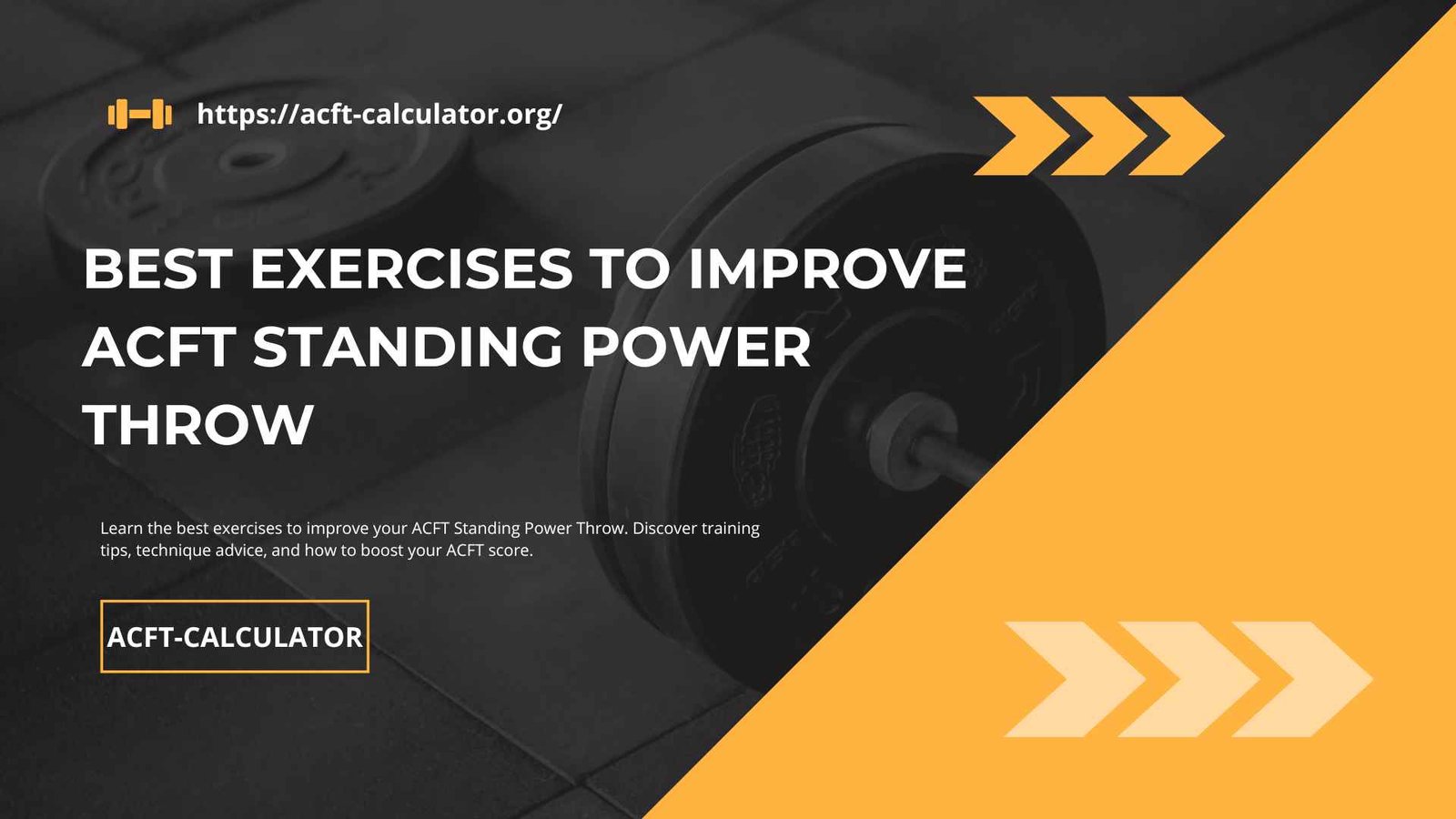 Best Exercises to Improve ACFT Standing Power