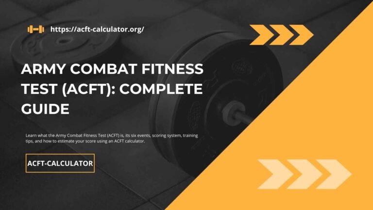 Army Combat Fitness Test (ACFT)